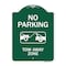 Signmission No Parking Tow Away Zone Heavy-Gauge Aluminum Architectural Sign, 24" x 18", GW-1824-9955 A-DES-GW-1824-9955 - alternate 1